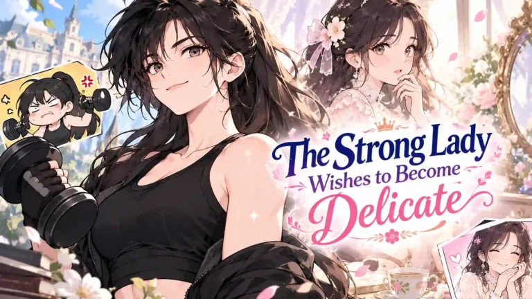 The Strong Lady Wishes to Become Delicate manhwa featuring a strong female character in a fantasy romance setting